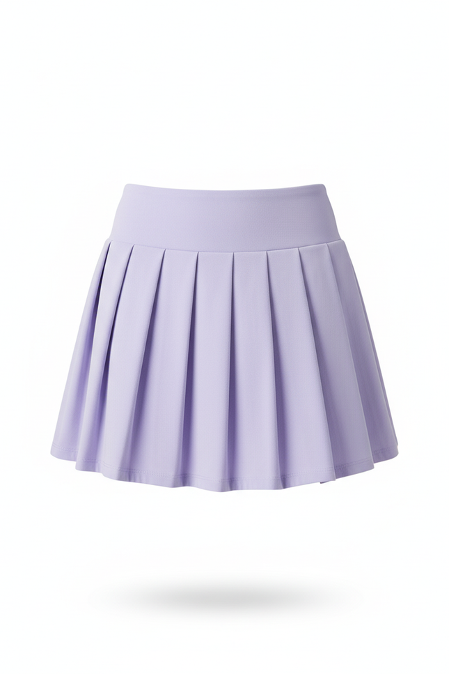 Jupe Patineuse Lavande Plissée