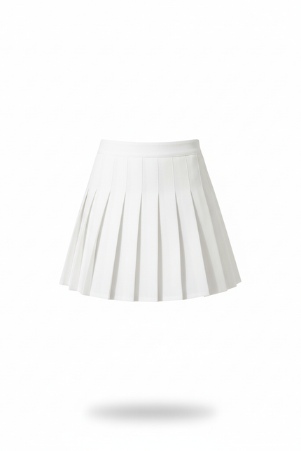 Jupe Patineuse Blanche Plissée Chic Lumineuse
