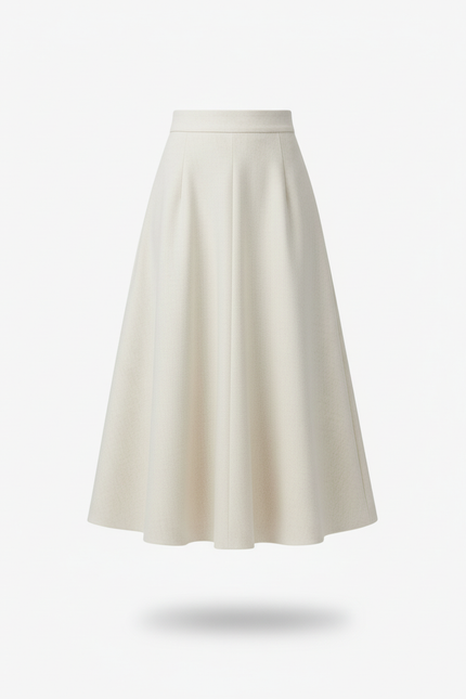 Jupe Patineuse Longue Blanche