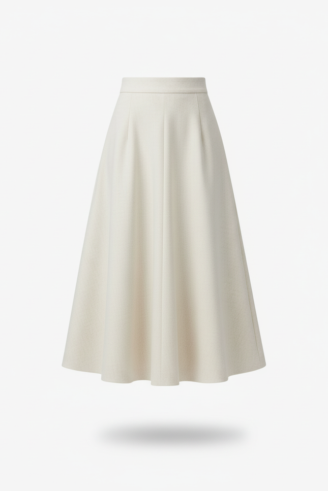 Jupe Patineuse Longue Blanche