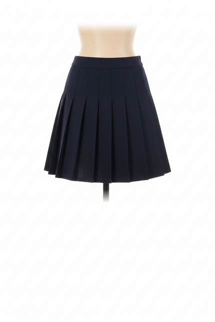 Jupe Patineuse Bleue Marine Plissée Chic Raffinée