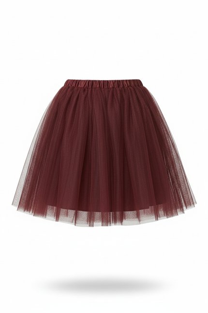 Jupe Patineuse Bordeaux Femme