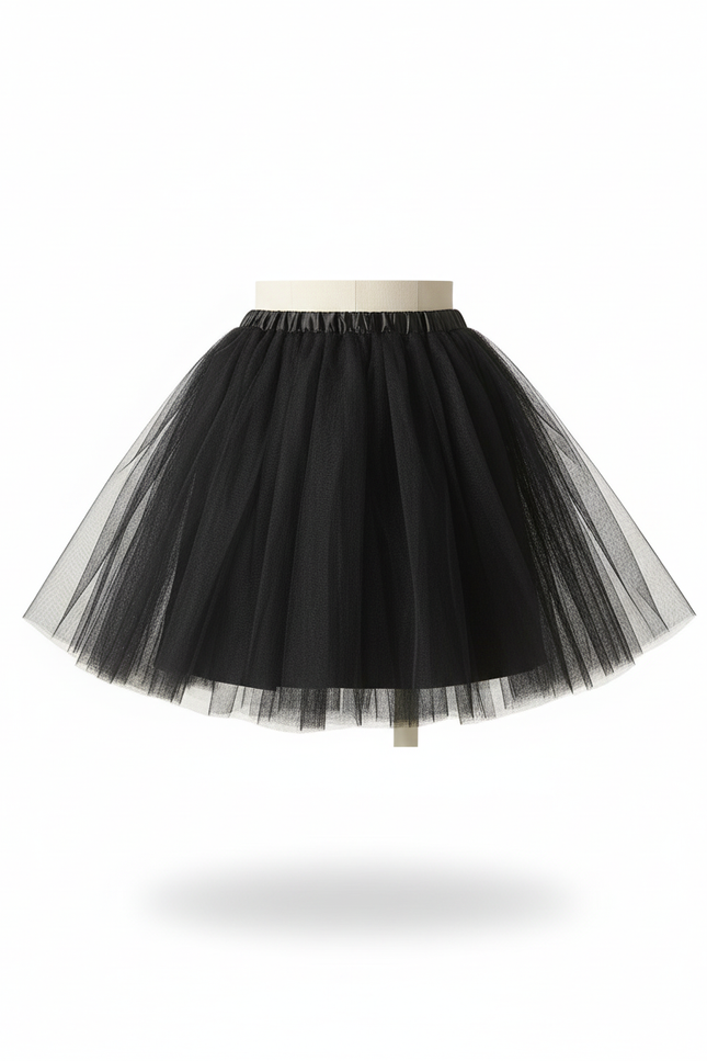 Jupe Patineuse Noire Tulle Chic