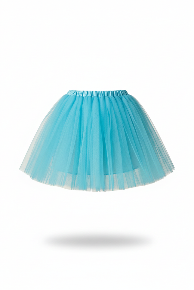 Jupe Patineuse Tulle Bleu Turquoise Fluide
