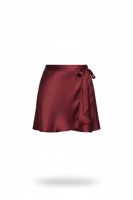 Jupe Patineuse Rouge Satinée Élégante