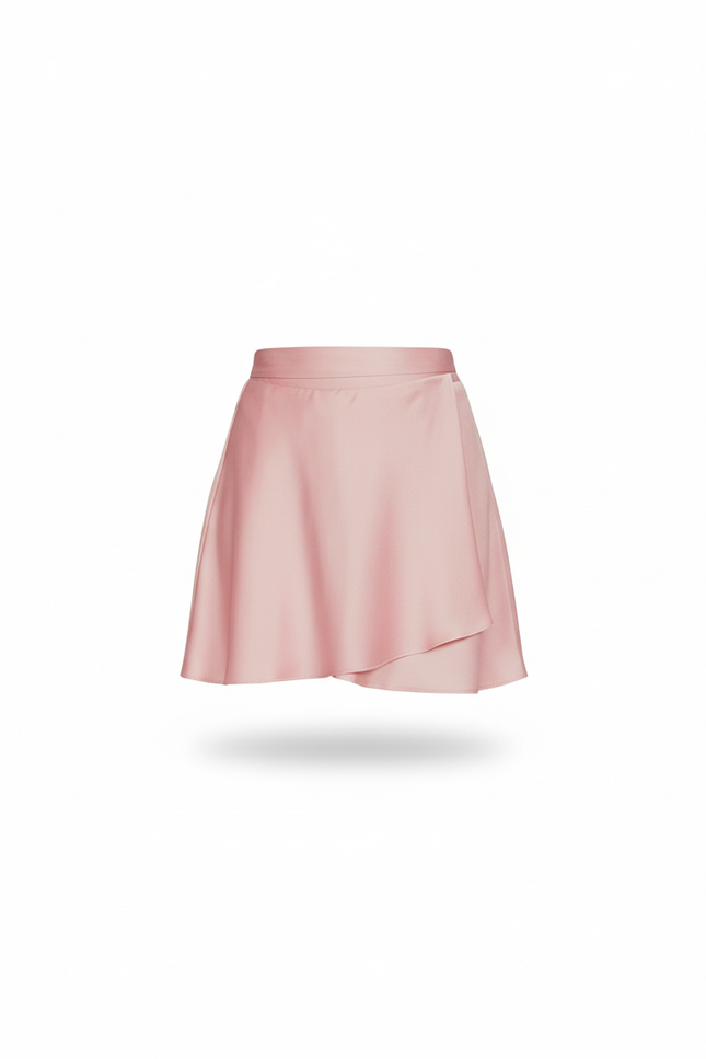 Jupe Patineuse Rose Wrap Fluide