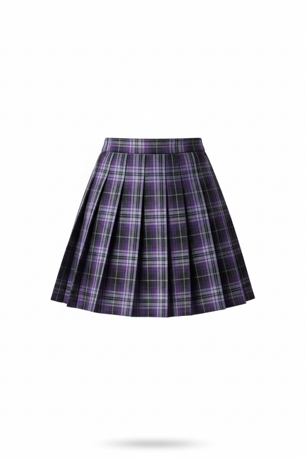 Jupe Patineuse Plissée Écossaise Preppy