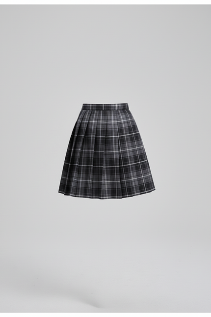 Jupe Patineuse Plissée Carreaux