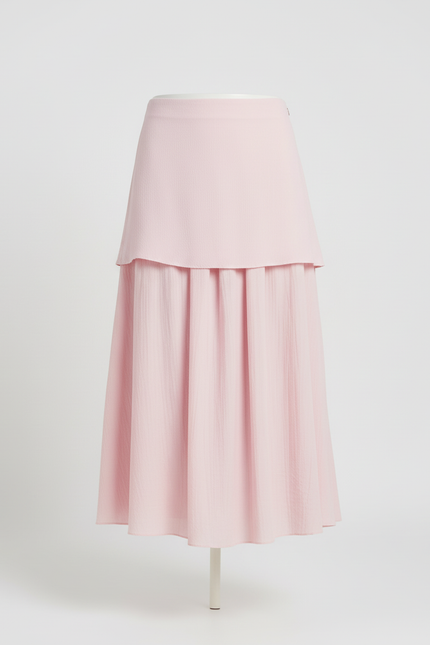 Jupe Patineuse Rose Plissée Élégante