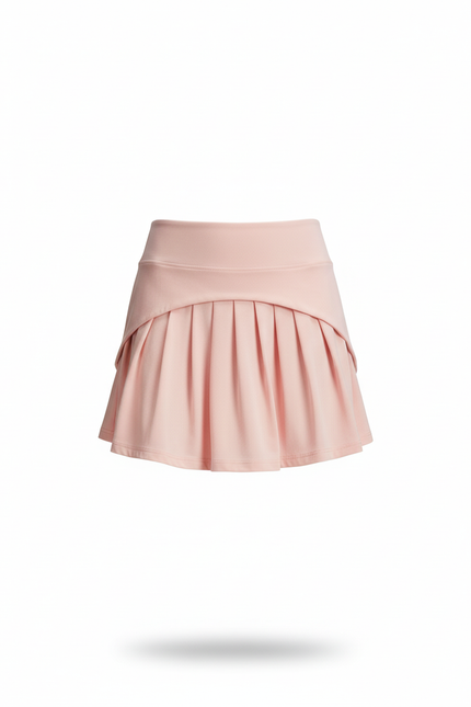 Jupe Patineuse Rose Plissée