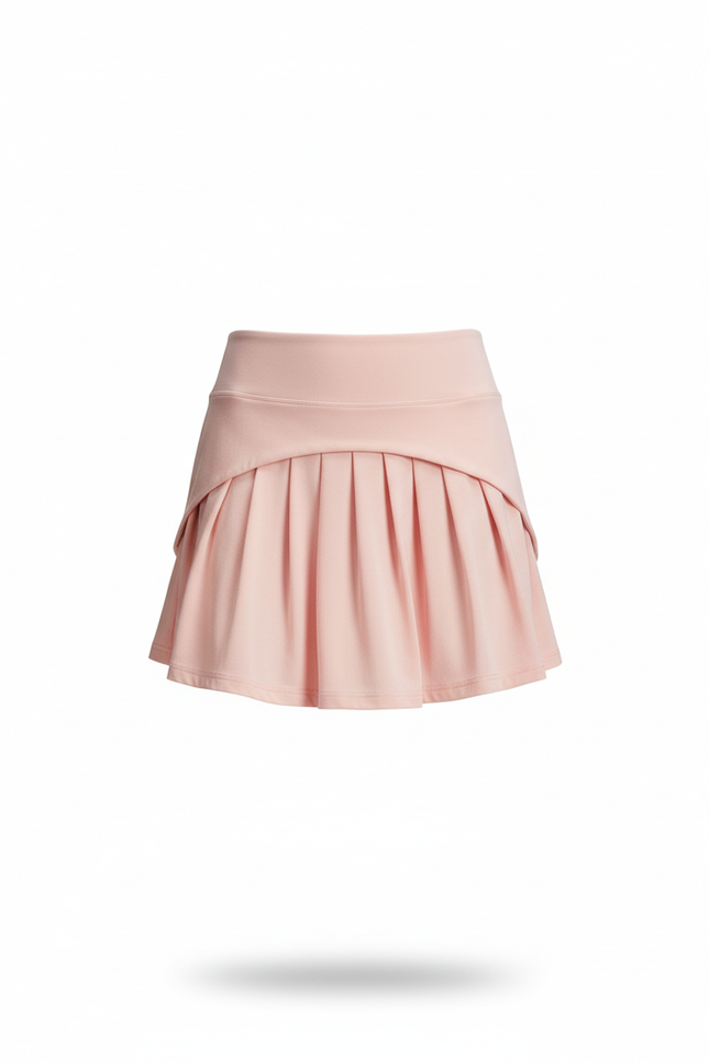 Jupe Patineuse Rose Plissée