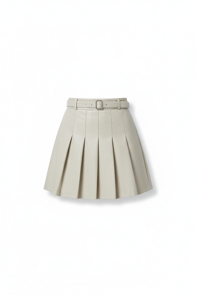 Mini Jupe Patineuse Cuir