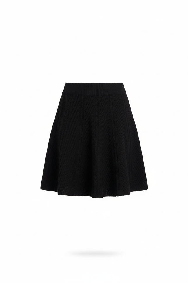 Mini Jupe Patineuse Taille Haute