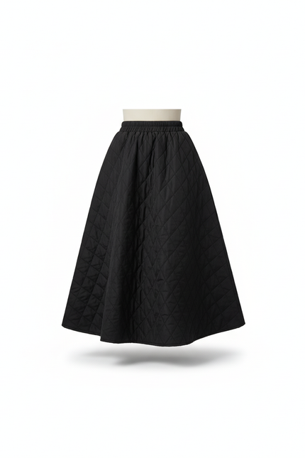 Jupe Patineuse Noire Mi Longue