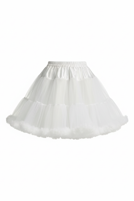 Jupe Patineuse Blanche Moelleuse Élégante